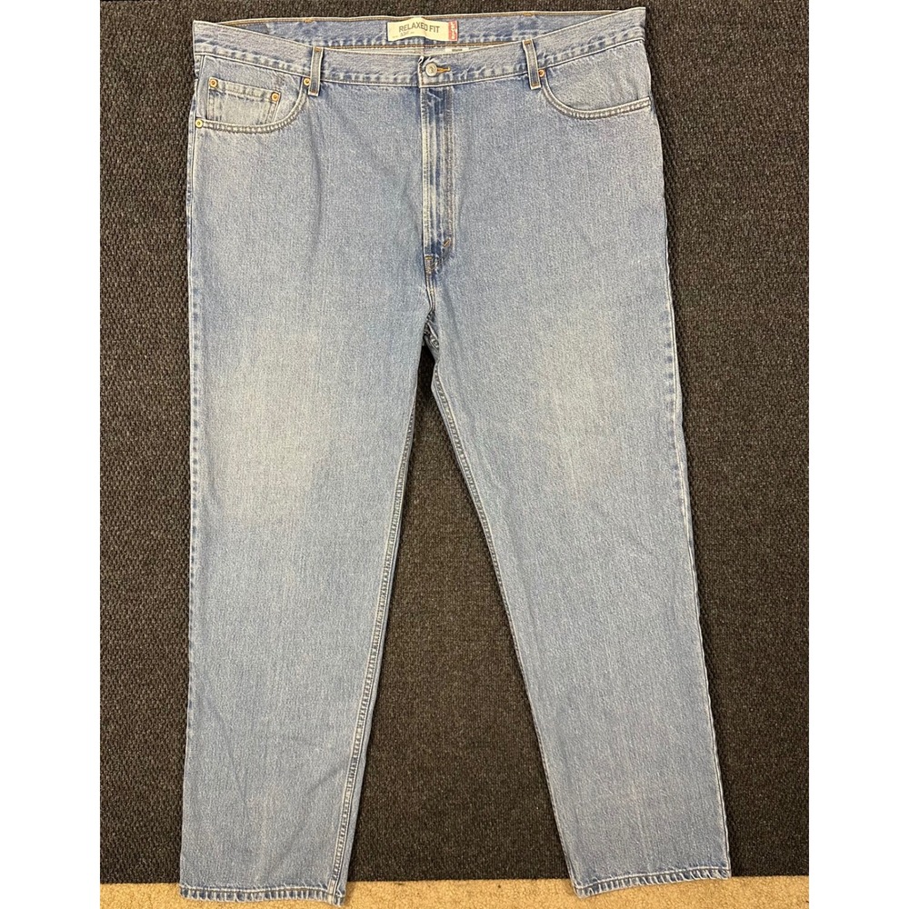 Vintage Y2K Levi's 550 Jeans Mens 46x34 Relaxed Fit Light Wash Denim 2006